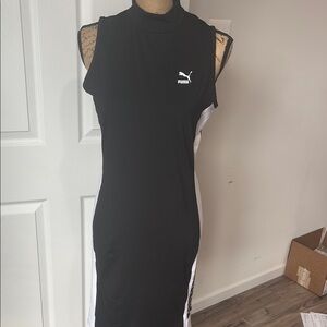 Puma Black and White Sleeveless Dress